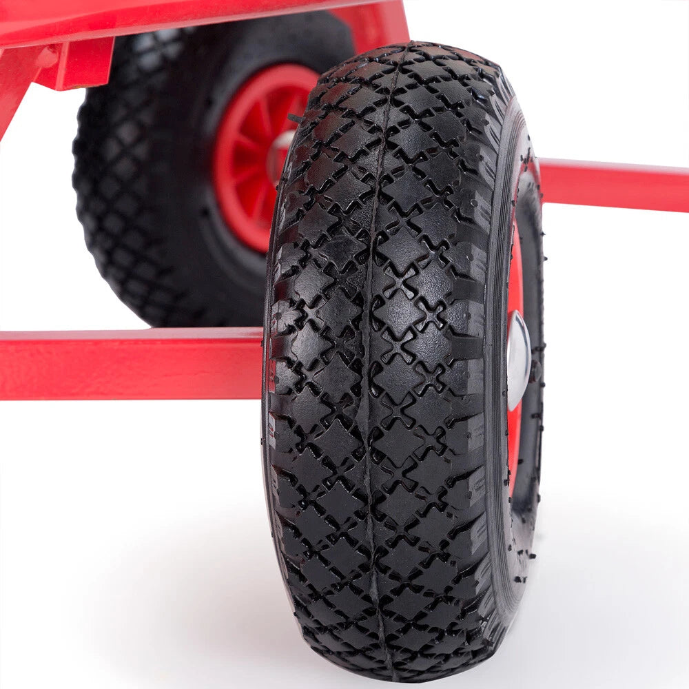 Bollerwagen Holz XXL 180kg – Gartenwagen Handwagen mit hoher Tragkraft